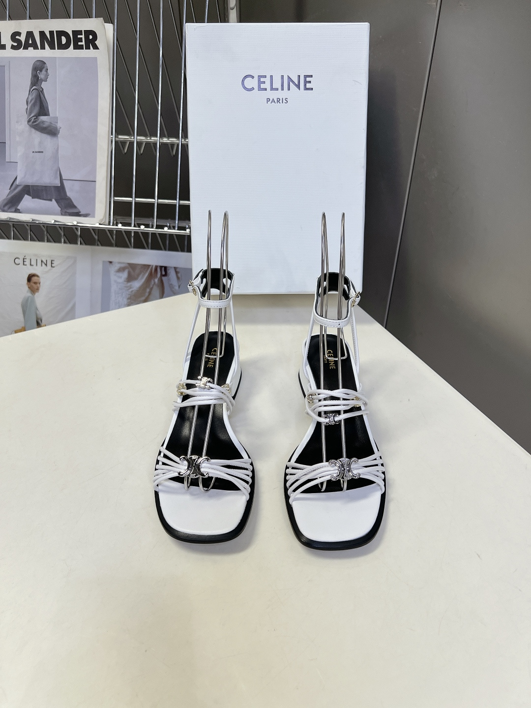 셀린느 클레망스 힐 샌들 4cm