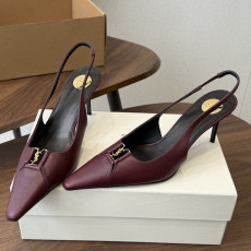 생로랑 26SS 포인티드 토 슬링백 7.5cm
