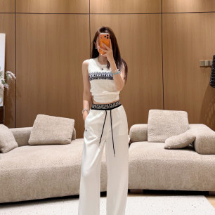 디올 26 신상 패치 스트링 밴딩 팬츠