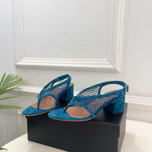 알라이아 26SS 신상 피시넷 힐 샌들 5.5cm