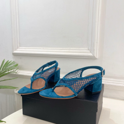 알라이아 26SS 신상 피시넷 힐 샌들 5.5cm