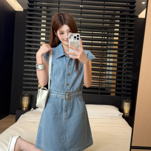 셀린느 26 신상 워싱 데님 원피스