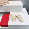 페라가모 리본 T스트랩 키튼힐 샌들 4cm