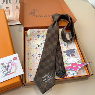 루이비통 Damier 패턴 넥타이