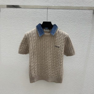 미우미우 26 봄여름 신상 니트 반팔