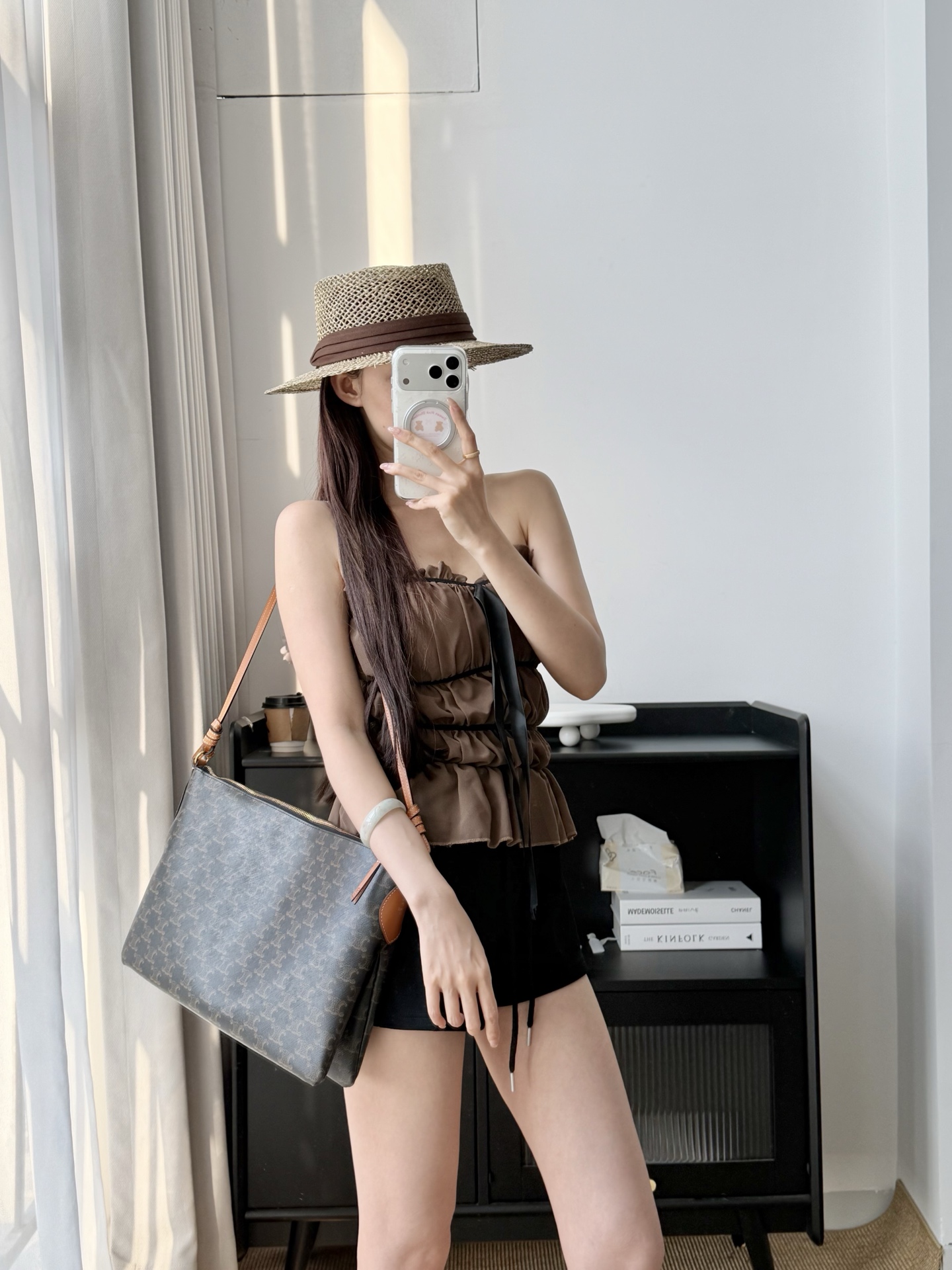 셀린느 듀오 지퍼 백