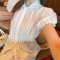 디올 26 신상 레이스 넥 셔츠