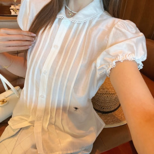디올 26 신상 레이스 넥 셔츠