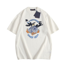 루이비통 x nigo 레터링 프린트 자수 반팔티