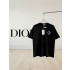 디올 자수 레터링 로고 반팔 티셔츠