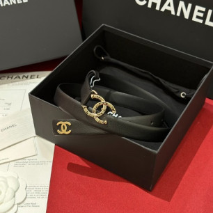 CHANEL 샤넬 CC로고 레더 벨트 (해외최상급)