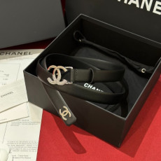 CHANEL 샤넬 CC로고 레더 벨트 (해외최상급)