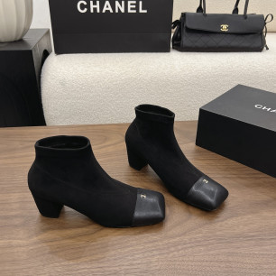 샤넬 2026 청키힐 앵클부츠 5.5cm