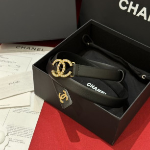 CHANEL 샤넬 CC로고 레더 벨트 (해외최상급)