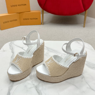 루이비통 헬리오스 웨지 샌들 12cm