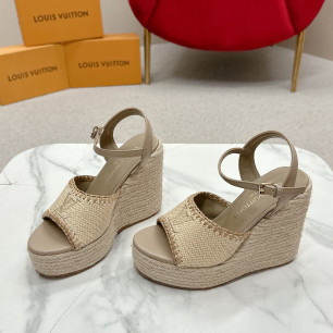 루이비통 헬리오스 웨지 샌들 12cm