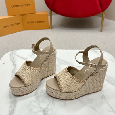 루이비통 헬리오스 웨지 샌들 12cm