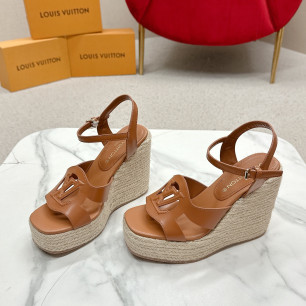 루이비통 이솔라 웨지 샌들 12cm