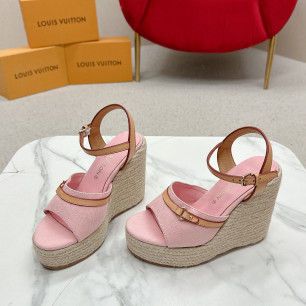 루이비통 헬리오스 웨지 샌들 12cm