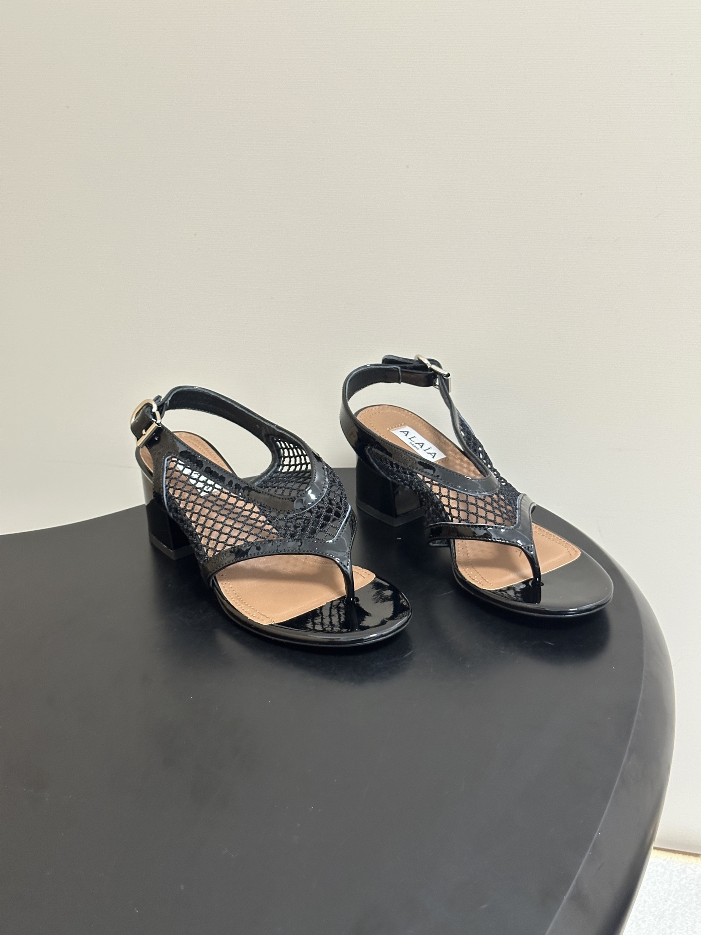 알라이아 26 신상 메시 힐 샌들 5.5cm