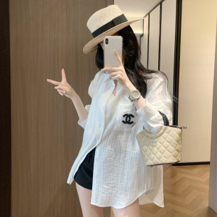 샤넬 26 더블 C 자수 셔츠