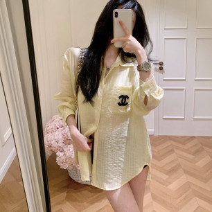 샤넬 26 더블 C 자수 셔츠
