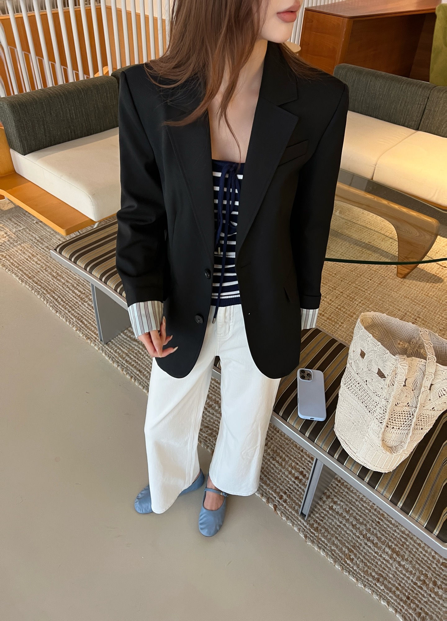 로에베 26 초가을 정장 자켓
