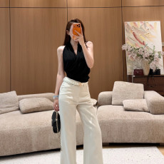 샤넬 26 신상 퀼팅 데님 팬츠