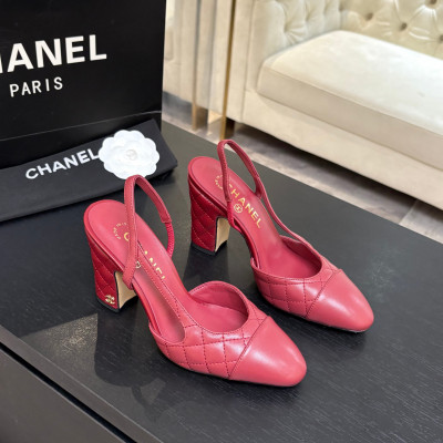 샤넬 슬링백 힐 샌들