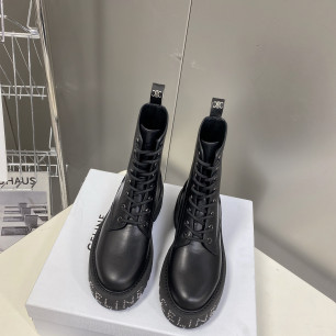 셀린느 레이스업 앵클 부츠