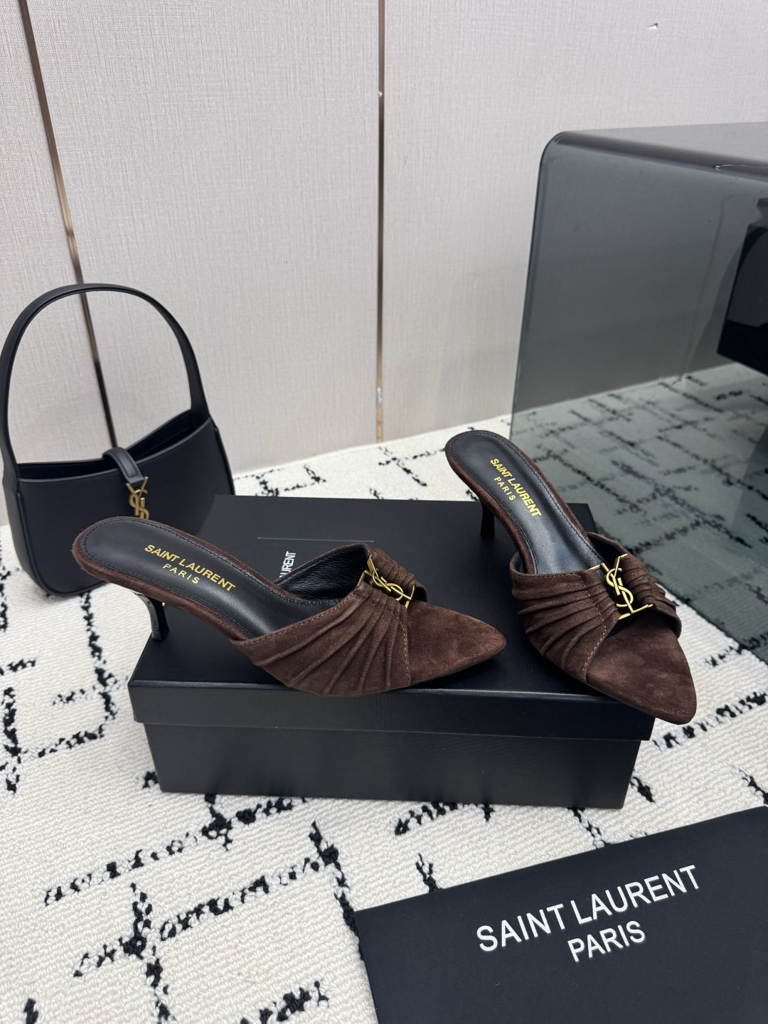 생로랑 BABYLONE 뮬 6.5cm