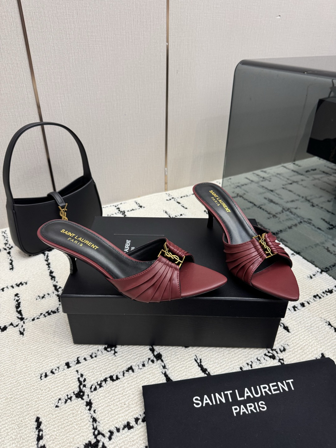 생로랑 BABYLONE 뮬 6.5cm
