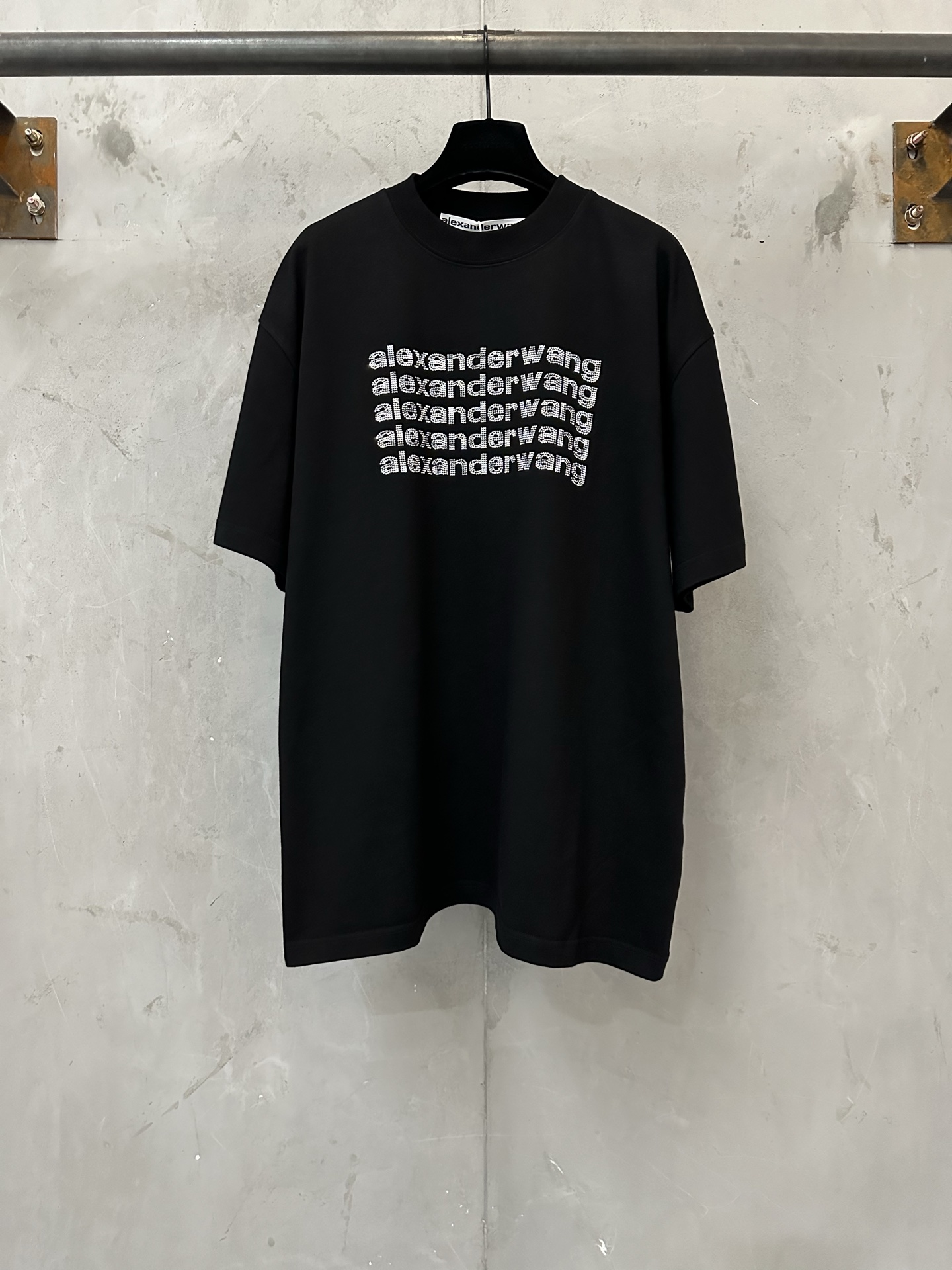 알렉산더왕 큐빅 핫픽스 반팔 티셔츠