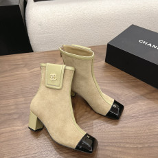 샤넬 2026 청키힐 스퀘어 토 앵클부츠 6cm