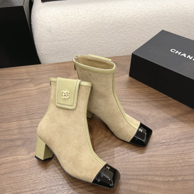 샤넬 2026 청키힐 스퀘어 토 앵클부츠 6cm