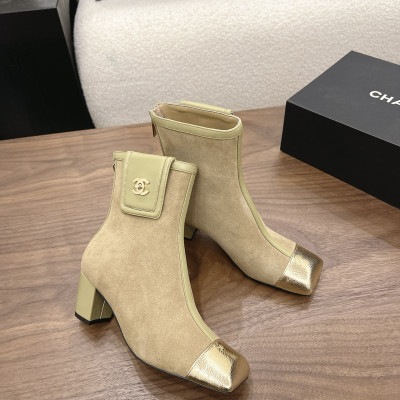 샤넬 2026 청키힐 스퀘어 토 앵클부츠 6cm