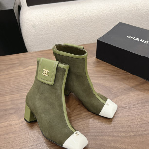 샤넬 2026 청키힐 스퀘어 토 앵클부츠 6cm