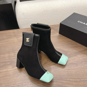 샤넬 2026 청키힐 스퀘어 토 앵클부츠 6cm