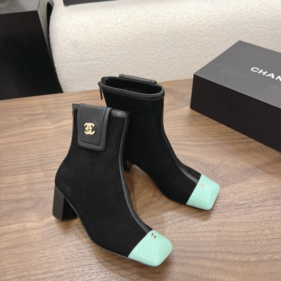 샤넬 2026 청키힐 스퀘어 토 앵클부츠 6cm