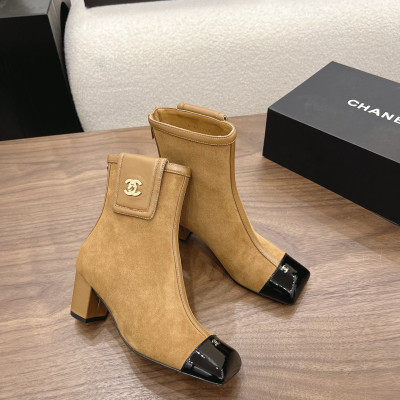 샤넬 2026 청키힐 스퀘어 토 앵클부츠 6cm
