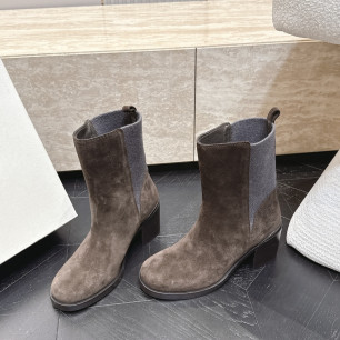 브루넬로쿠치넬리 신상 청키힐 부츠