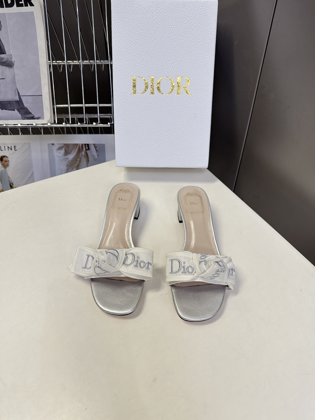 디올 자디올 힐 슬라이드 4.5cm
