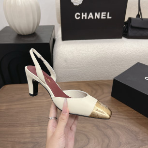 샤넬 26B 청키힐 슬링백 6.5cm