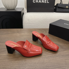 샤넬 26B 스퀘어 토 힐 뮬 6.5cm