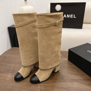 샤넬 2026 청키힐 체인 하이부츠 5cm