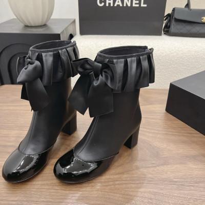 샤넬 2026 리본 힐 앵클부츠 5cm