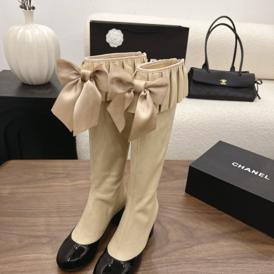 샤넬 2026 리본 힐 하이부츠 5cm