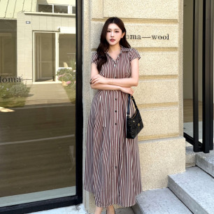 디올 26 여름 신상 스트라이프 원피스