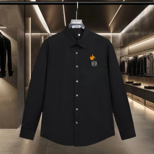 로에베 아나그램 로고 자수 긴팔 셔츠