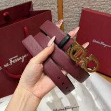 페라가모 양면 간치니 벨트 - 2.5